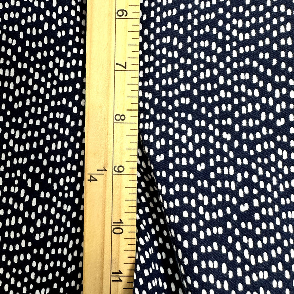 Chicos‎ Pants Womens 12 Blue polka Dot Ankle Stretch Comfort Preppy Twee Career - Picture 5 of 8